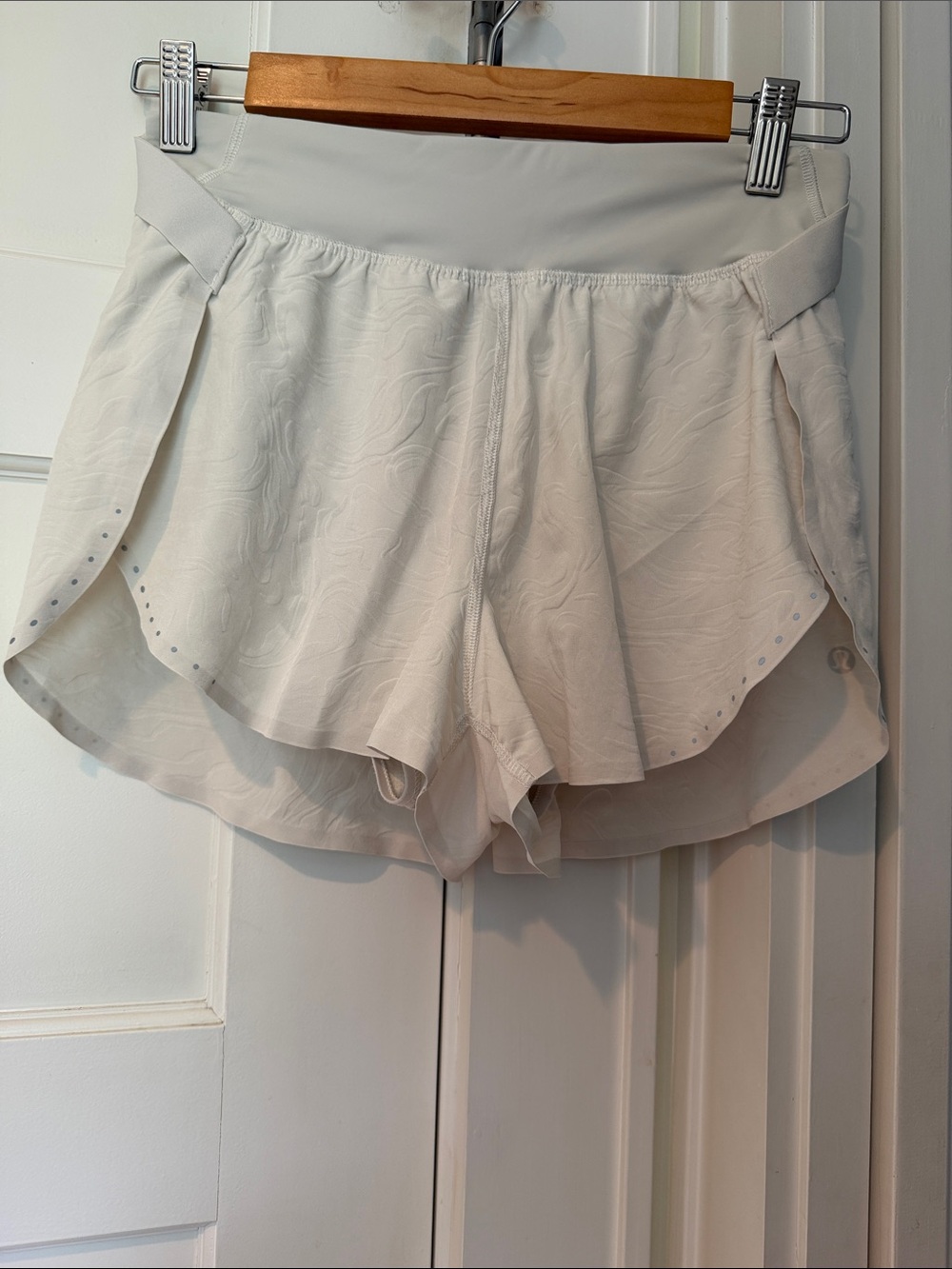 lululemon athletica Cream Layered Running Shorts